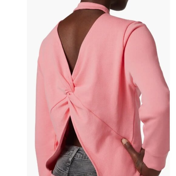 Knotted Cutout Back Cotton Sweatshirt Hudson Jeans NWT Size Medium - Picture 5 of 8